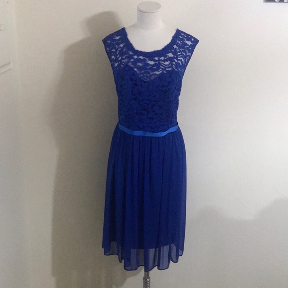 David's Bridal Dresses & Skirts - David’s Bridal Blue lace bridesmaid dress size 18 David's Bridal Dresses & Skirts - David’s Bridal Blue lace bridesmaid dress size 18